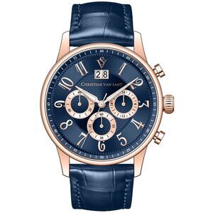 Christian Van Sant Men's Heritage Blue Dial Watch - CV3945
